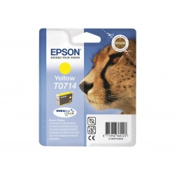 Epson T0714 Guépard - jaune - originale - cartouche d'encre