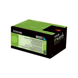 Lexmark 802C - cyan - original - toner