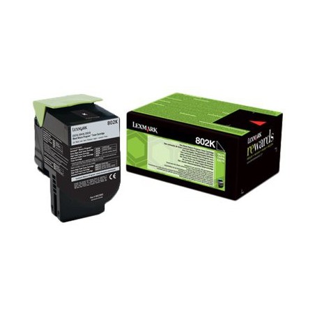 Lexmark 802K - noire - original - toner