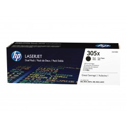 HP 305X - Pack de 2 - noire - original - toner