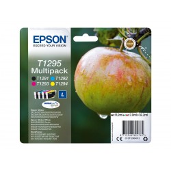 Epson T1295 Pomme - Pack de 4 - noire, cyan, magenta, jaune - original - cartouche d'encre