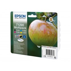 Epson T1295 Pomme - Pack de 4 - noire, cyan, magenta, jaune - original - cartouche d'encre