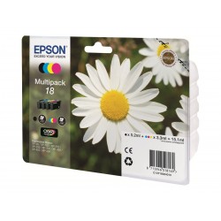 Epson T1806 Paquerette - Pack de 4 - noire, cyan, magenta, jaune - originale - cartouche d'encre