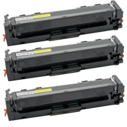 Compatible HP 207X W2210X Pack de 3 Cartouches de Toner Noir HP Color Laserjet Pro MFP M283fdw M255dw M282nw M283fdn AVEC PUCE