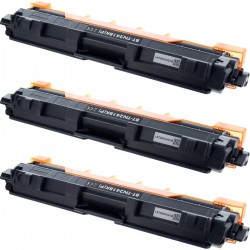 Toner équivalent à Brother TN241BK Pack de 3 Noir