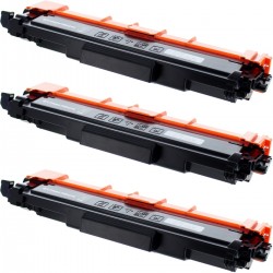 Toner équivalent à Brother TN247BK Pack de 3 Noir