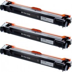 Toner équivalent à Brother TN-1050_3 Pack de 3 Noir