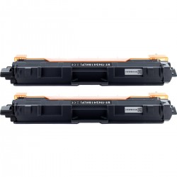 Toner équivalent à Brother TN241BK Pack de 2 Noir