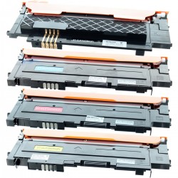 Toner équivalent à Samsung CLT-P406C Pack de 4 Noir, Jaune, Cyan, Magenta