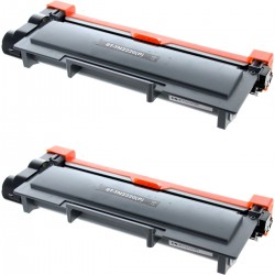 Toner équivalent à Brother TN2320 Pack de 2 Noir