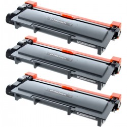 Toner équivalent à Brother TN2320 Pack de 3 Noir