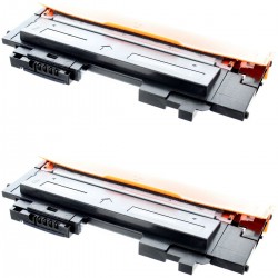 Toner équivalent à HP 117A Pack de 2 Noir - Avec puce