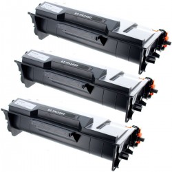 Toner équivalent à Brother TN3480 Pack de 3 Noir