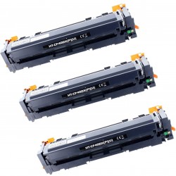 Toner équivalent à HP 201A Pack de 3 Noir