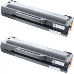 Toner équivalent à Samsung MLT-D1042S Pack de 2 Noir