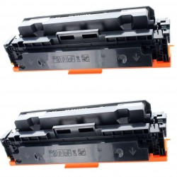 Toner équivalent à Canon 055BK Pack de 2 Noir - Avec puce