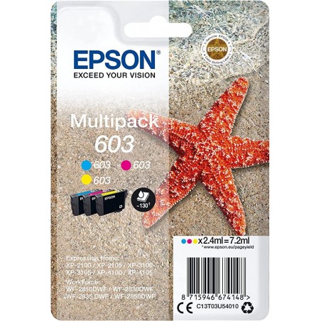 Epson 603XL Pack de 4 cartouches compatibles Noir, Jaune, Cyan, Magenta