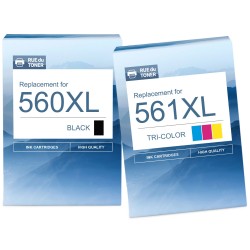 Cartouche d'encre équivalent à Canon Multipack PG560XL / CL561XL Pack de 2 Noir + Couleur