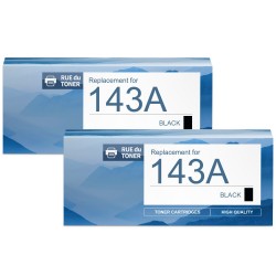 Toner équivalent à HP 143A Pack de 2 Noir