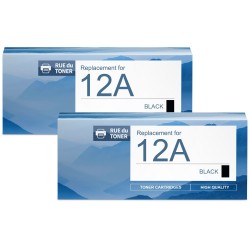 Toner équivalent à HP 12A Pack de 2 Noir