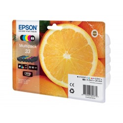 Epson T33 Orange - Pack de 5 - noire, cyan, magenta, jaune - original - cartouche d'encre