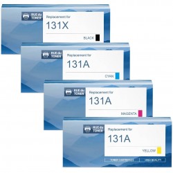 Toner équivalent à HP 131X/131A Pack de 4 4 Couleurs