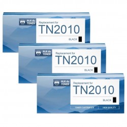 Toner équivalent à Brother TN2010 Pack de 3 Noir