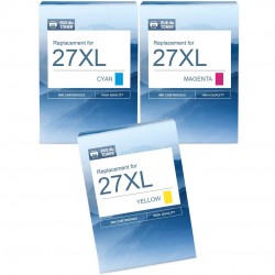 Pack de 3 cartouches de toner compatible C13T27154012