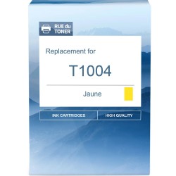 Cartouche d'encre équivalent à Epson Yellow T1004 Capacité standard Jaune