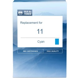 Cartouche d'encre compatible HP 11 Cyan