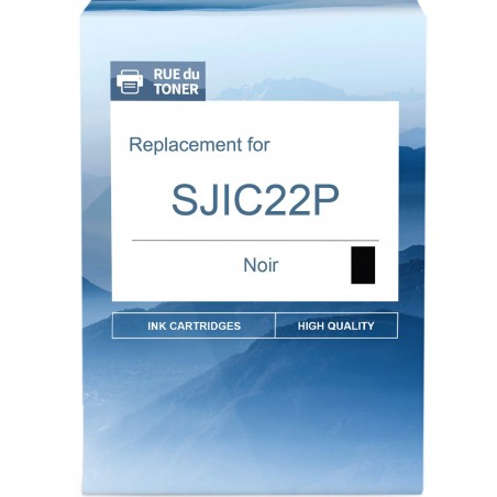 Cartouche d'encre équivalent à Epson SJIC22P(K) Capacité standard Noir