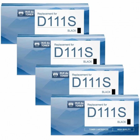 Pack de 4 Samsung MLT-D111S SU810A compatible