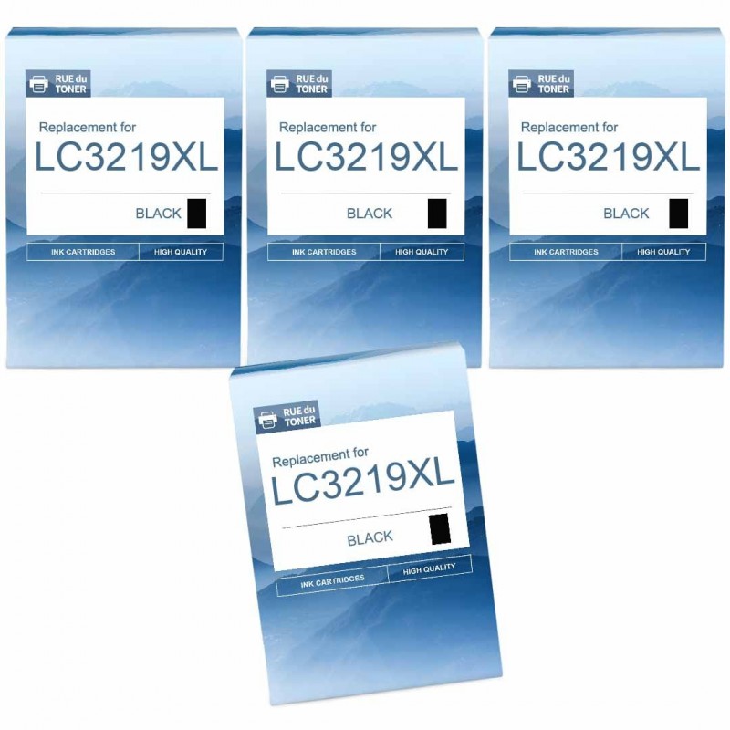 Pack 4 cartouches LC-3219 XL générique Brother - 4 couleurs