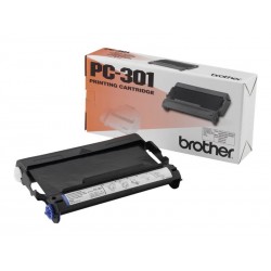 Brother PC301 - noire - original - ruban d'impression